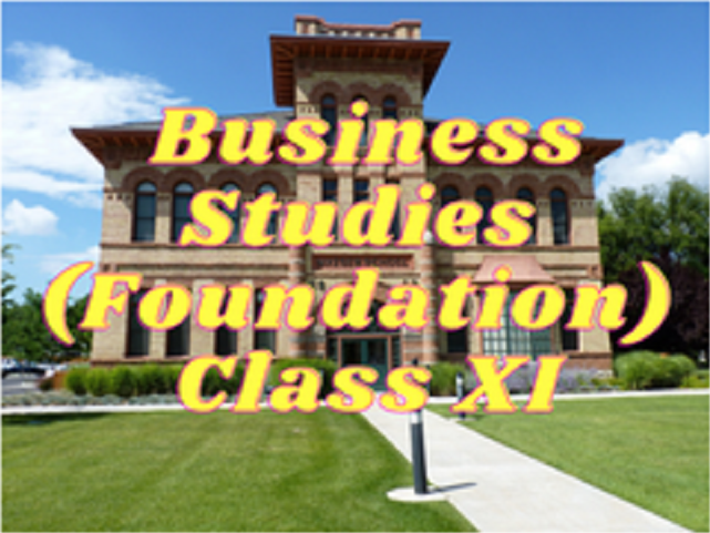 Business Studies (Foundation) - Class XI